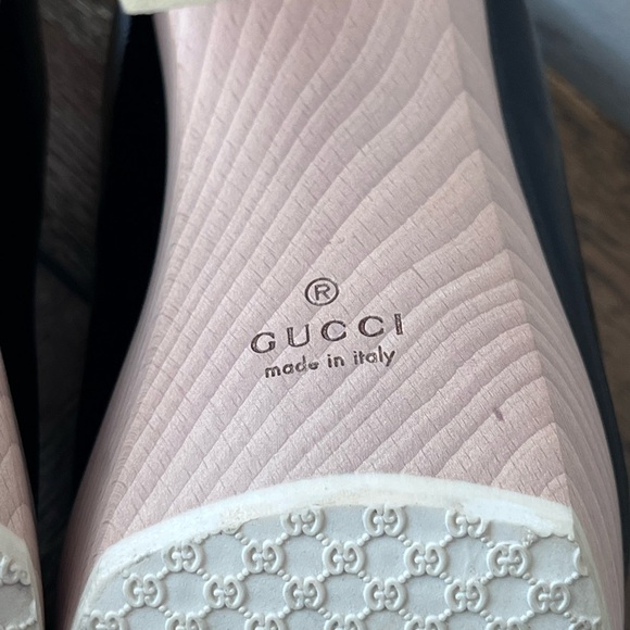 EUC Gucci Hysteria Black Patent Leather Platform Open Toe Sandals Womens size 9 - Picture 12 of 13